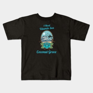 I Need Vitamin Sea Coconut Grove Miami Kids T-Shirt